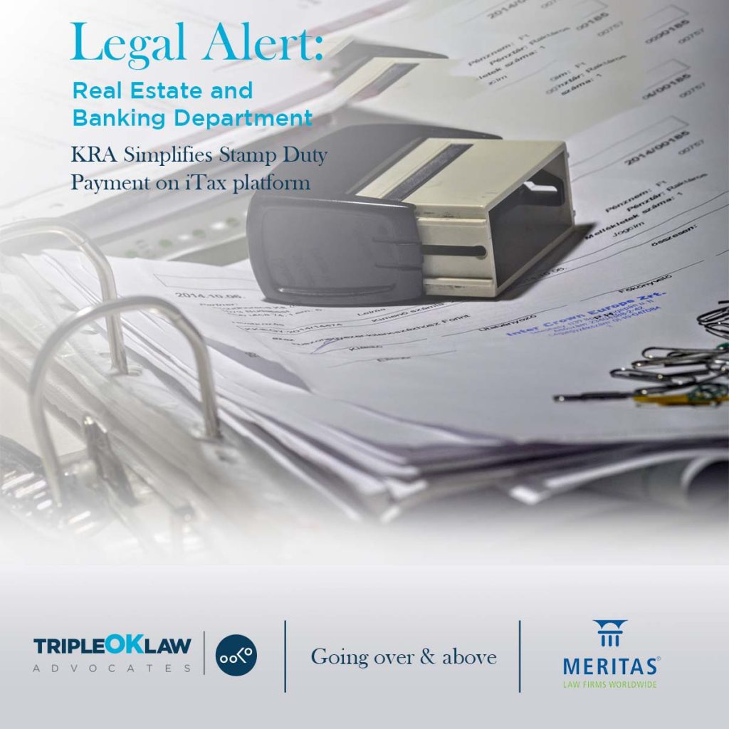 LEGAL ALERT Payment of Stamp Duty and Capital Gains Tax TripleOKLaw